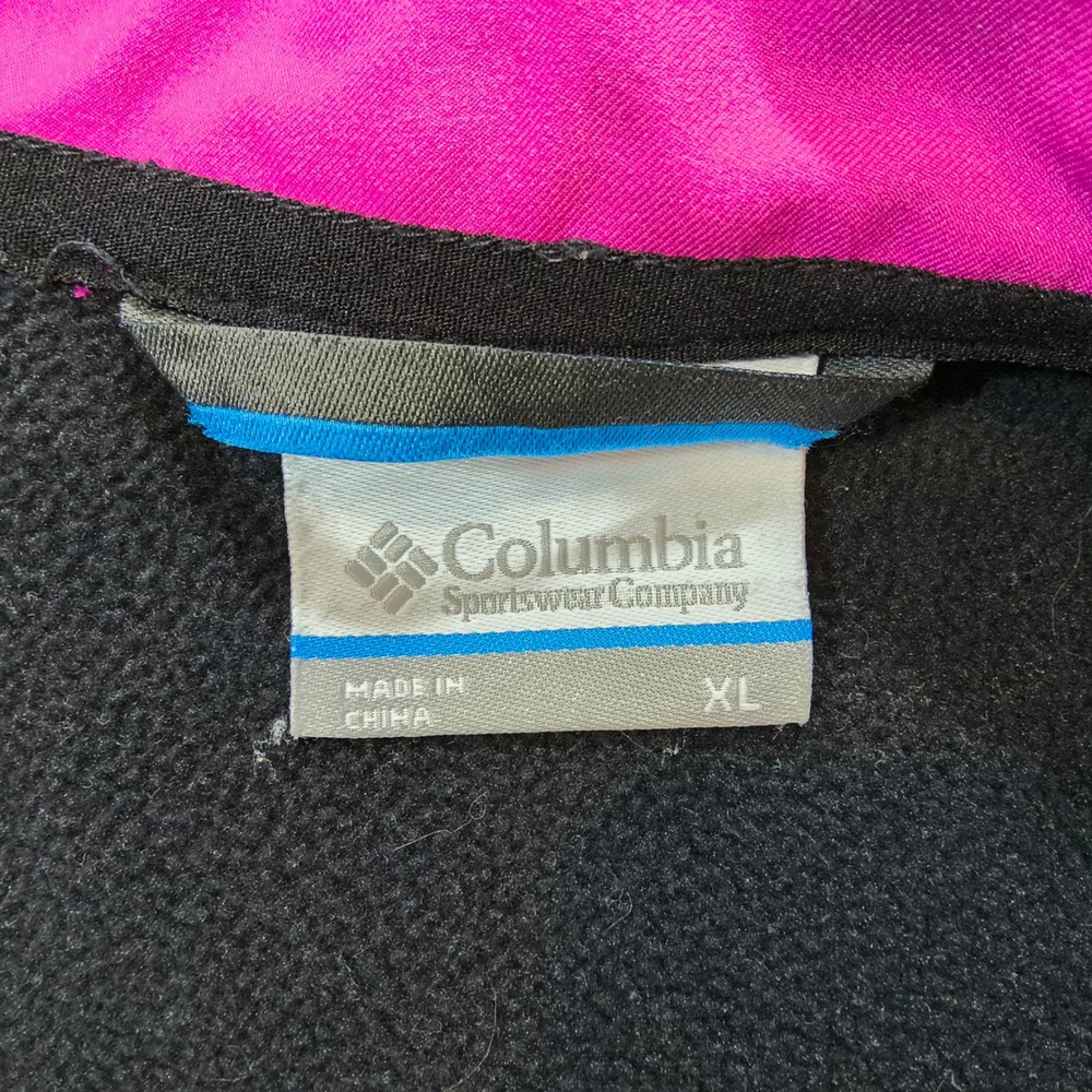 Columbia Softshell Jacket Women XL Pink Breast Cancer Awareness Full Zip Fleece - Picture 7 of 9